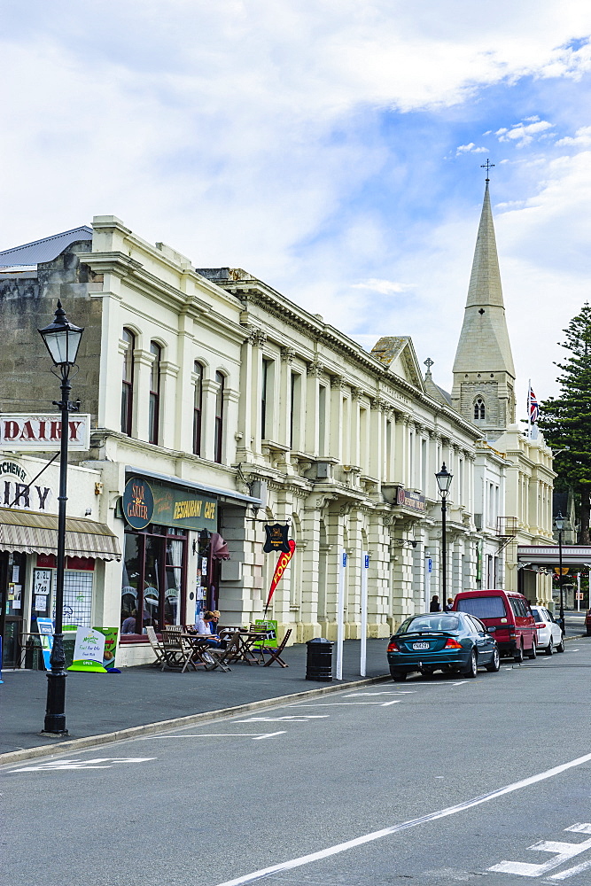 Victorian style buildings in the Harbour-Tyne historic precinct, Oamaru, Otago, South Island, New Zealand, Pacific