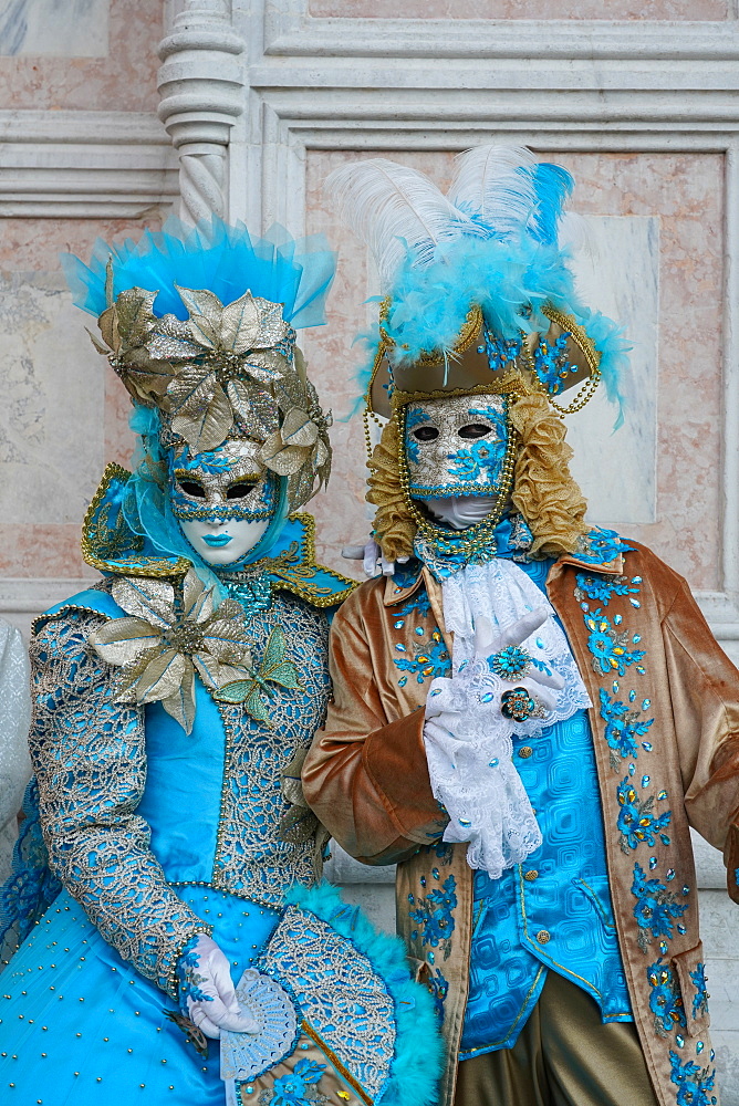 Masks at the Venice Carnival, Venice, Veneto, Italy, Europe