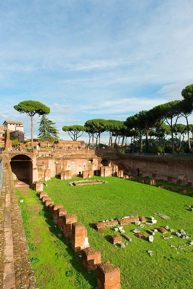 Imperial palace at Forum Romanum, Palatine Hill, Rome, Lazio, Italy, Europe