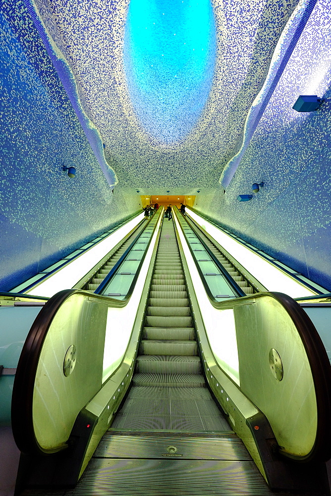 Toledo Art Station of Naples Metro, Naples, Campania, Italy, Europe