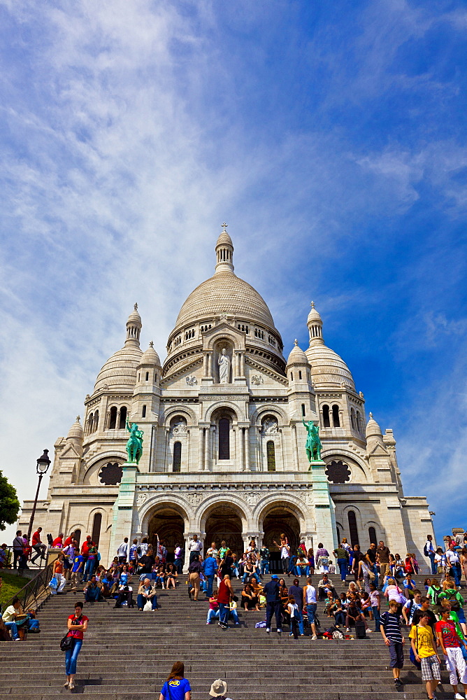 Basilica of Sacre Coeur, Montmartre, Paris, France, Europe