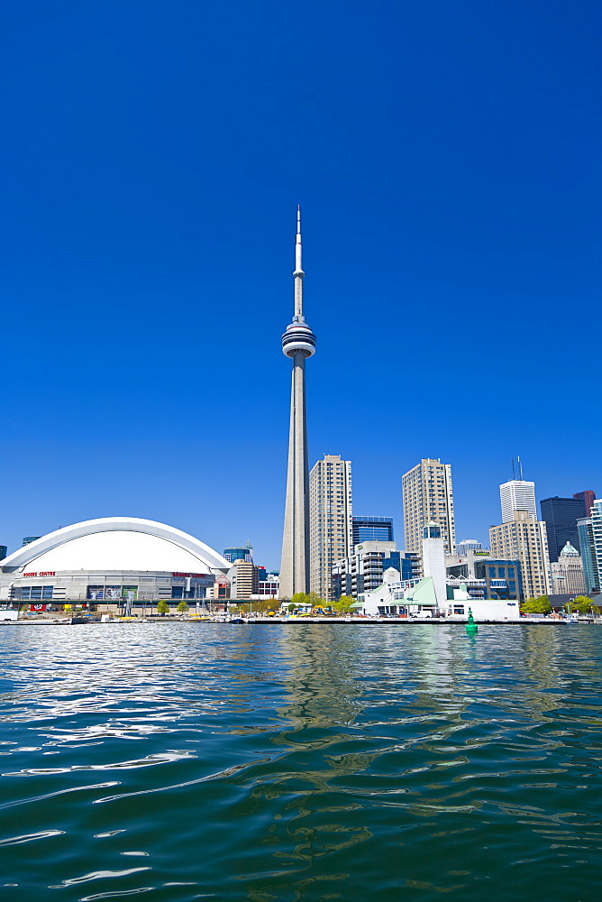 City skyline showing CN Tower, Toronto, Ontario, Canada, North America