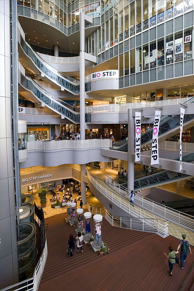 Big Step retail complex in Amerika-mura (American Village), center of youth culture in Osaka, Japan, Asia