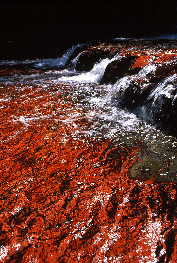 Quebrada de Jaspe, Jasper Rock Waterfall, Gran Sabana, Venezuela, South America