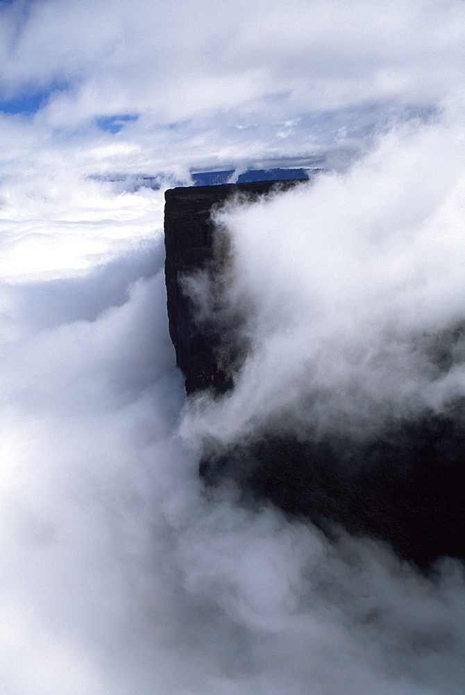 Aerial View of Mount Kukenaam (Kukenan) (Cuguenan), Venezuela, South America