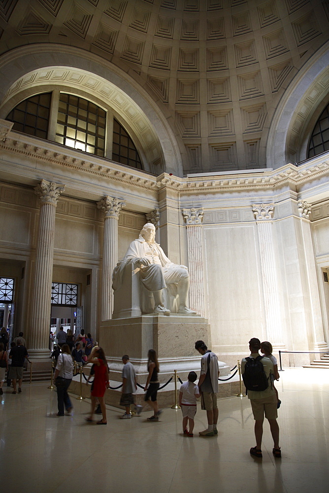 Statue of Benjamin Franklin in Philadelphia, Pennsylvania, United States of America, North America