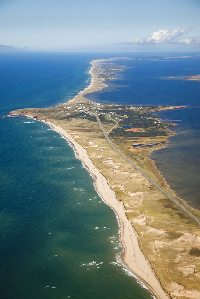 Island in the Gulf of St. Lawrence, Iles de la Madeleine (Magdalen Islands), Quebec, Canada, North America