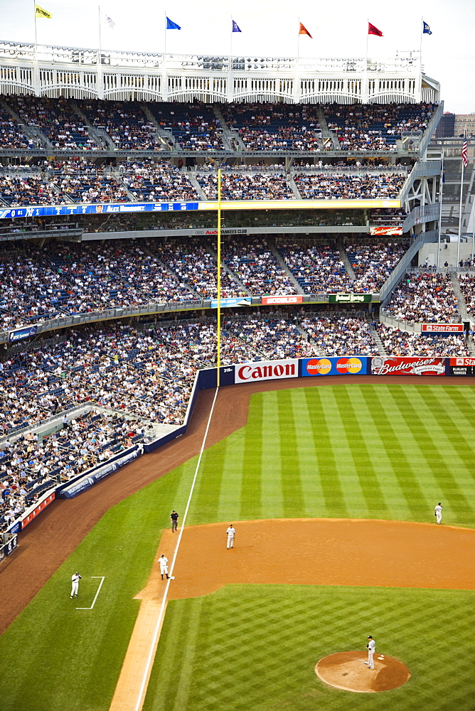 New Yankee Stadium, located in the Bronx, New York, United States of America, North America