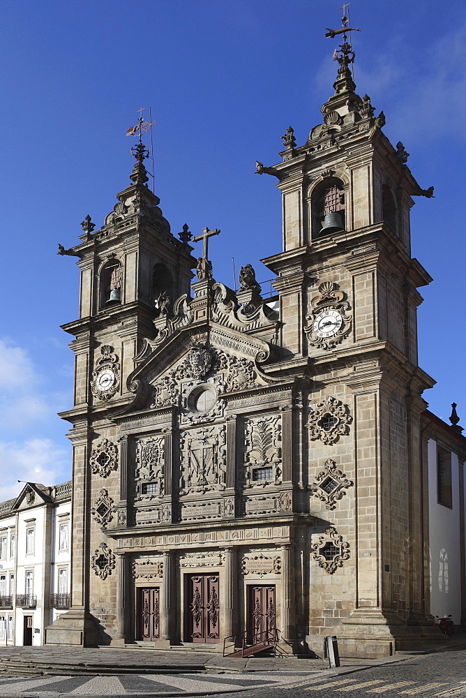 The 17th century Igreja de Santa Cruz (Holy Cross Church), Braga, Minho, Portugal, Europe