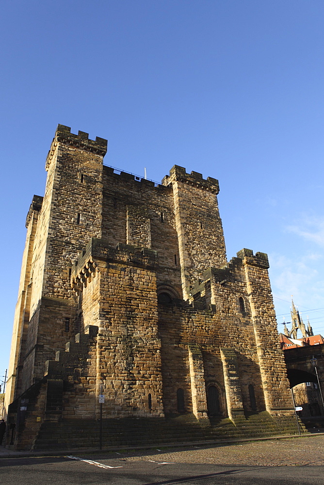 Norman era castle keep, built by King Henry II from 1168 to 1178, Newcastle-upon-Tyne, Tyne and Wear, England, United Kingdom, Europe