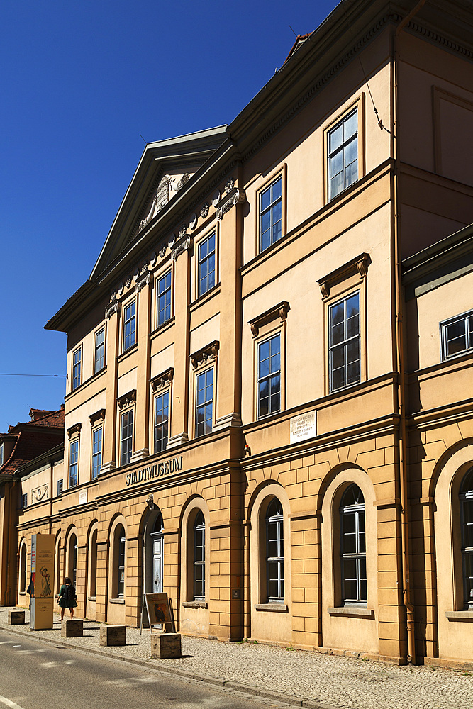 Facade of the Stadtmuseum (City Museum) in Weimar, Thuringia, Germany, Europe