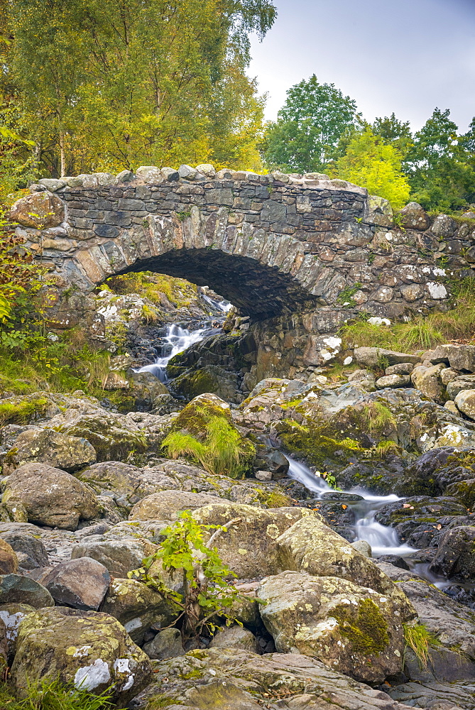 Ashness Bridge, Lake District National Park, Cumbria, England, United Kingdom, Europe