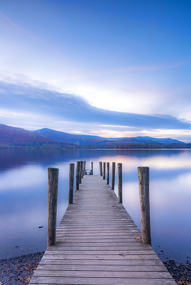 Ashness Jetty, Derwentwater, Keswick, Lake District National Park, Cumbria, England, United Kingdom, Europe