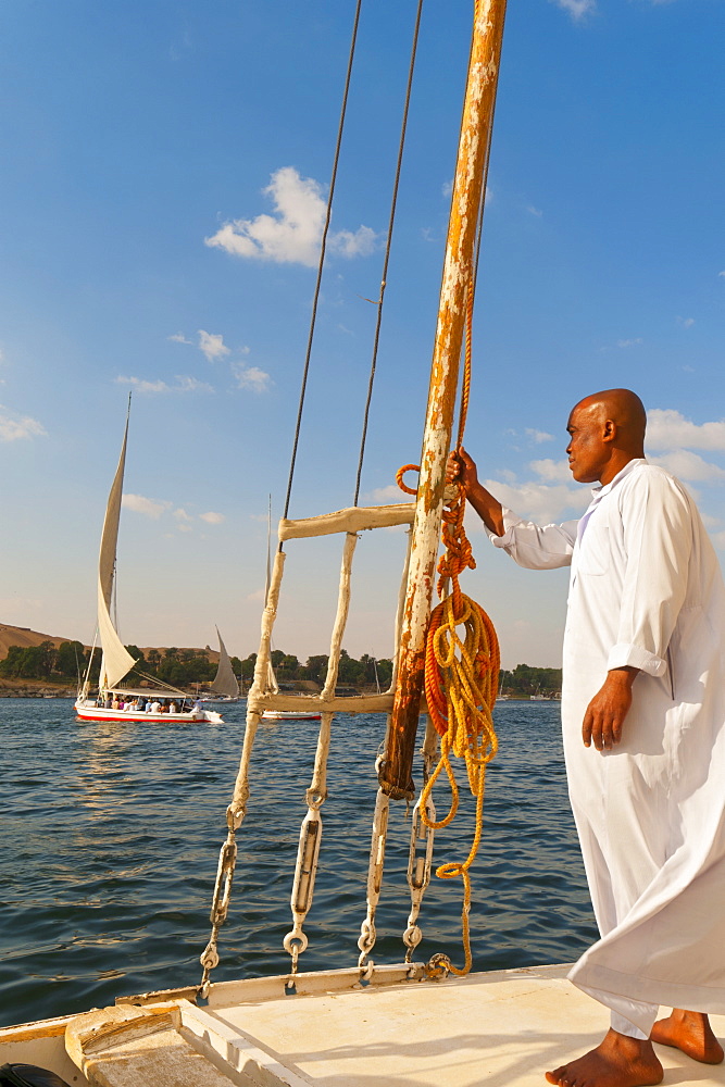 River Nile, Aswan, Upper Egypt, Egypt, North Africa, Africa