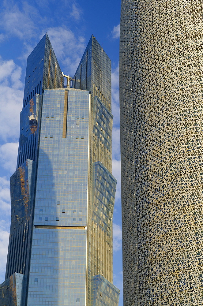 Burj Qatar and Palm Tower, Doha, Qatar, Middle East