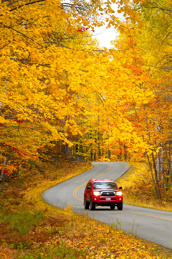 Millinocket to Baxter State Park Road, Maine, New England, United States of America, North America