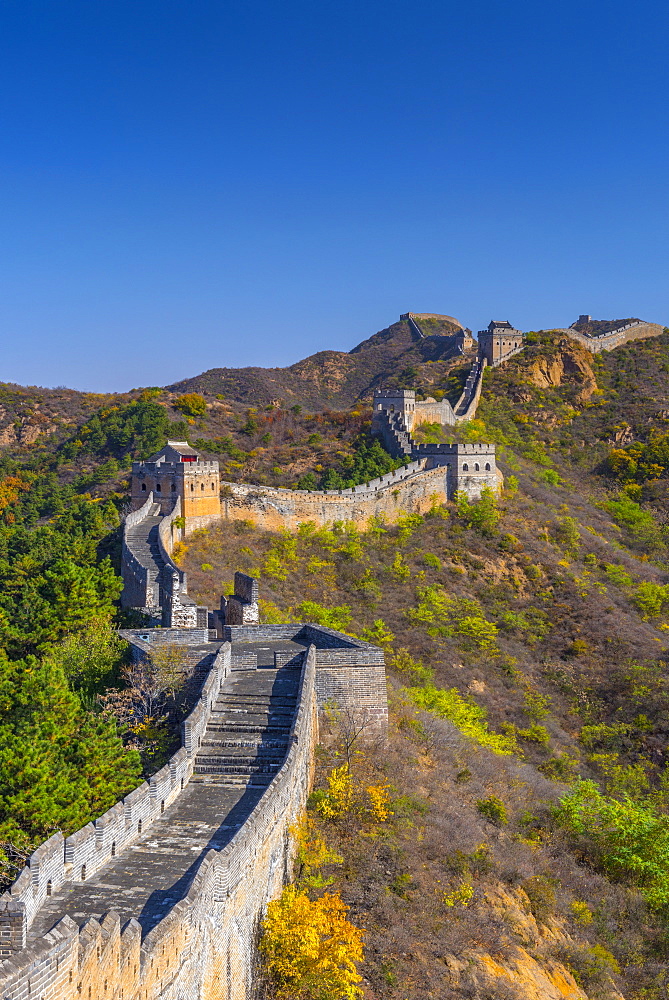 Great Wall of China, UNESCO World Heritage Site, dating from the Ming Dynasty, Jinshanling, Luanping County, Hebei Province, China, Asia