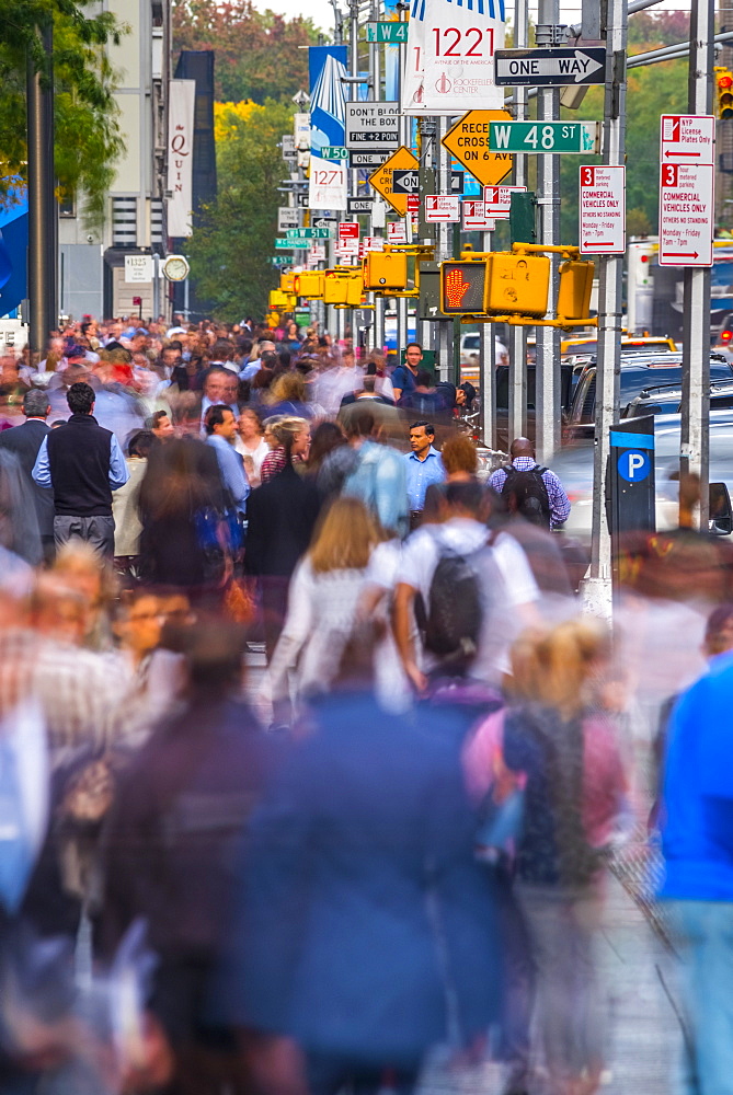 6th Avenue (Avenue of the Americas), Midtown, Mahattan, New York, United States of America, North America