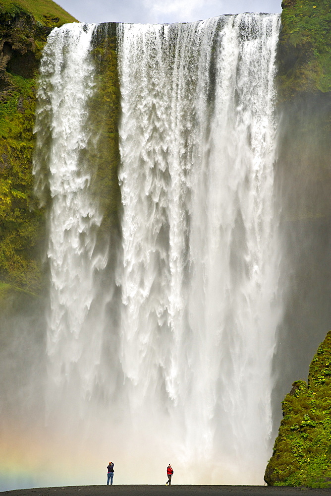 Skogar waterfall in the southwest, Iceland, Polar Regions