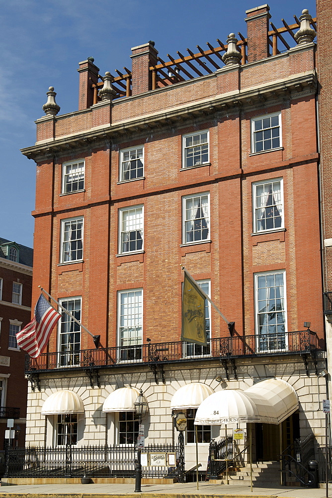 Hampshire House and the Cheers bar in Boston, Massachusetts, New England, United States of America, North America