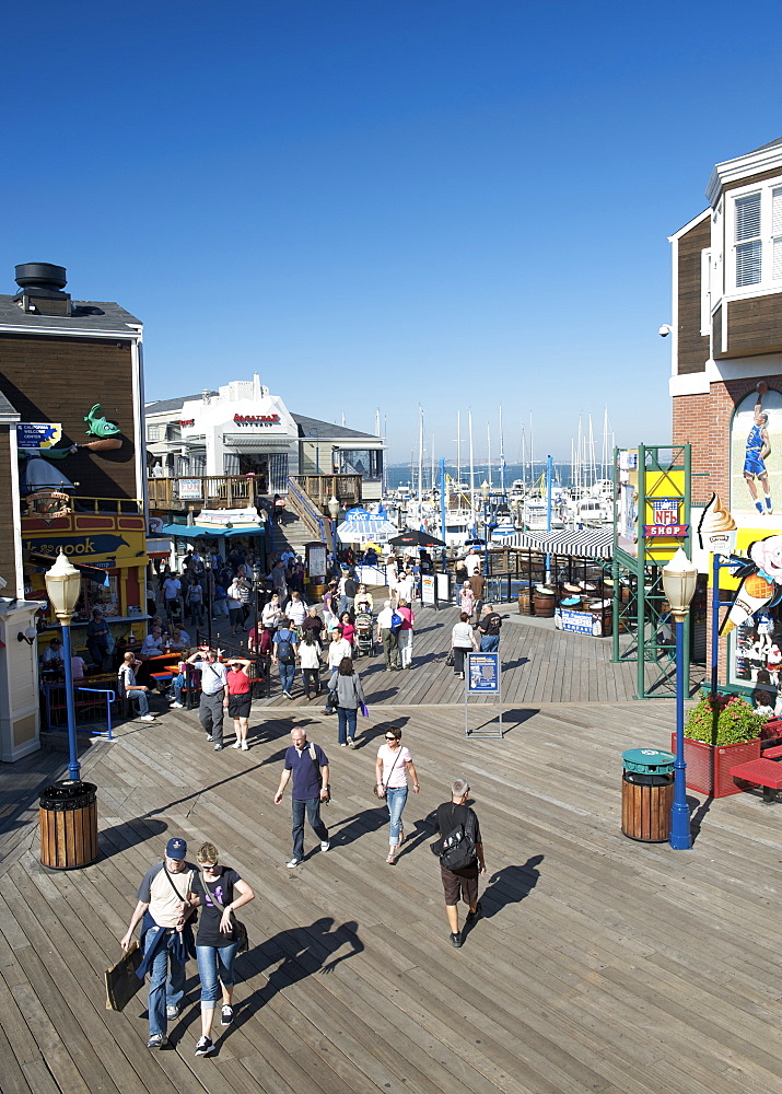 Pier 39 in the Fisherman's Wharf waterfront area of San Francisco, California, United States of America, North America