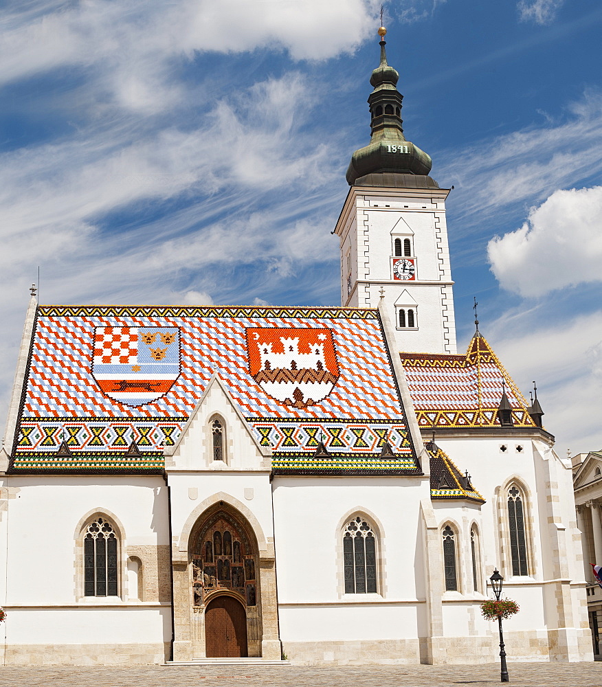 St. Mark's Church in Zagreb, capital of Croatia, Europe