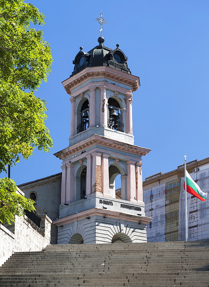 The Virgin Mary Cathedral (the Assumption Cathedral) in the old town in Plovdiv, the second largest city in Bulgaria, Europe