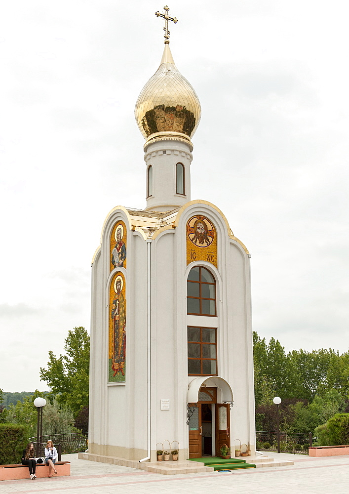 St. George Chapel on the Memorial of Glory Square in Tiraspol, Transnistria, Moldova, Europe