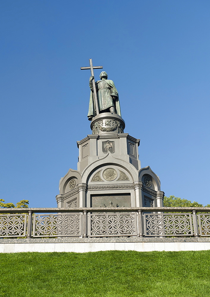 Monument to Volodymyr (Vladimir) the Great in Kiev, Ukraine, Europe