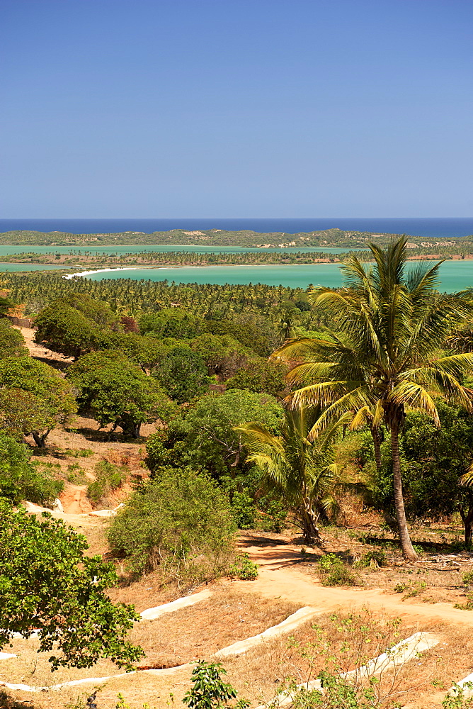 View of the coast near Quissico Zavala in southern Mozambique.