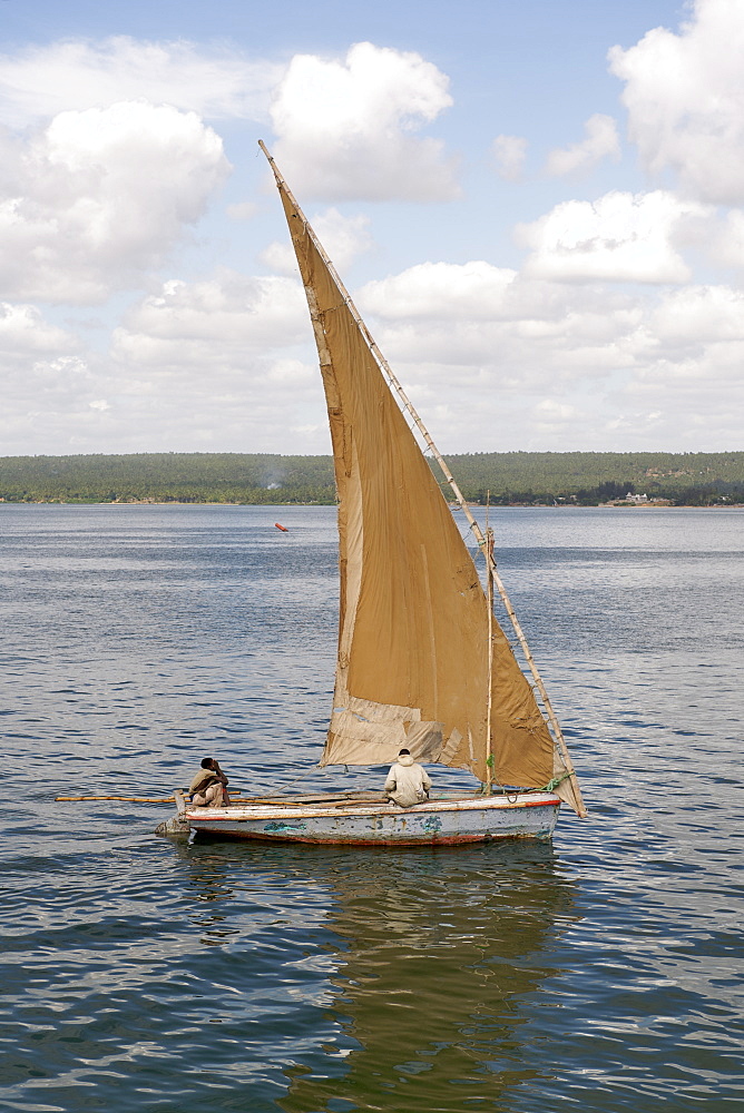 Dhow on the Inhambane estuary in Mozambique.