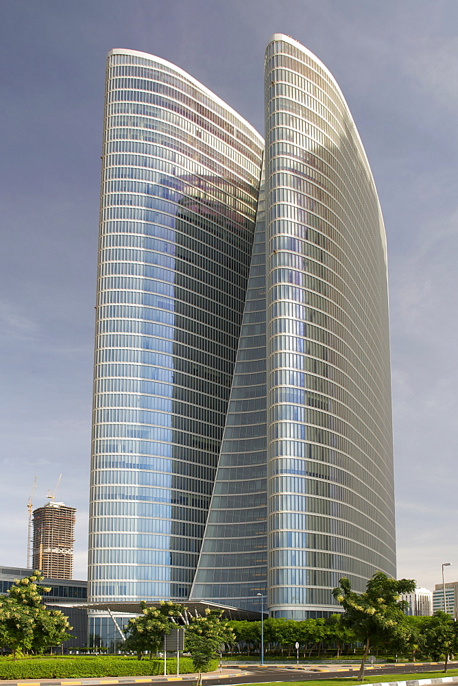 The Abu Dhabi Investment Authority building on the corniche in Abi Dhabi, the UAE.