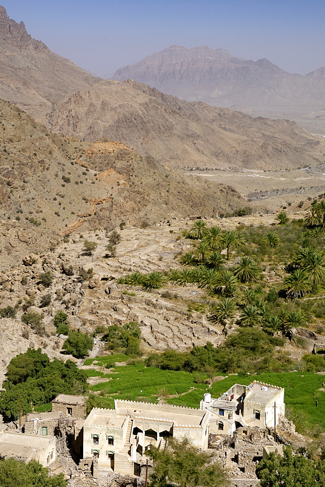 The village of Hadash in the mountains of Jebel Akhdar in Oman.