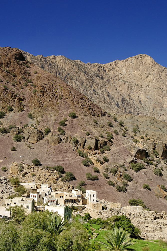 The village of Hadash in the mountains of Jebel Akhdar in Oman.