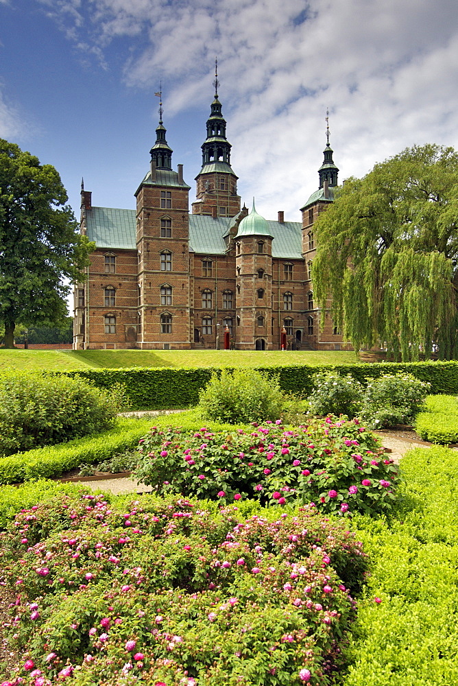 Rosenborg Palace in the Rosenborg gardens, Copenhagen, Denmark, Scandinavia, Europe