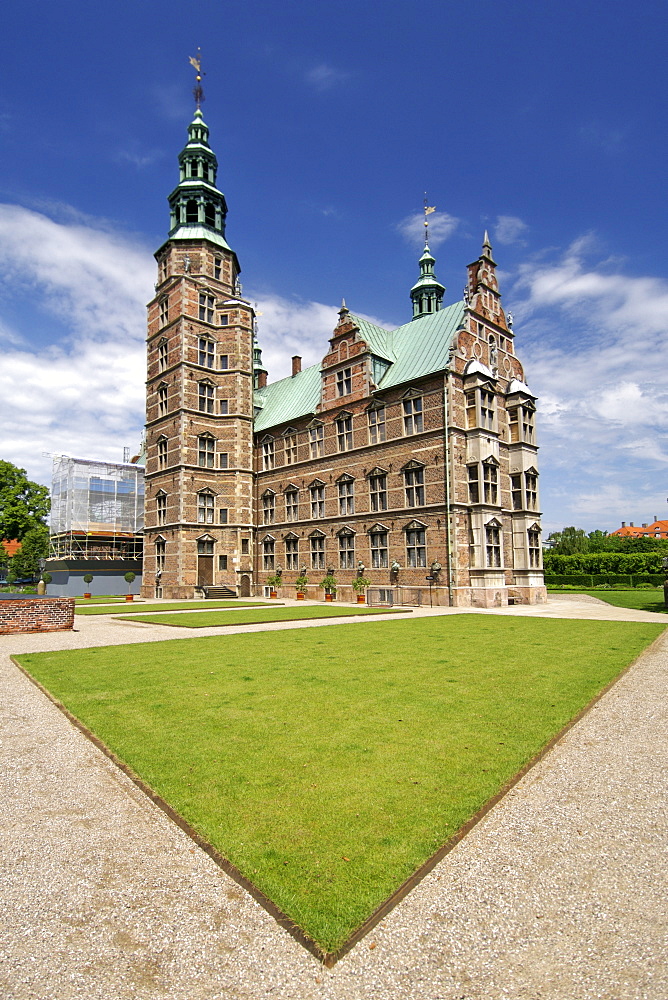 Rosenborg Palace in the Rosenborg gardens, Copenhagen, Denmark, Scandinavia, Europe