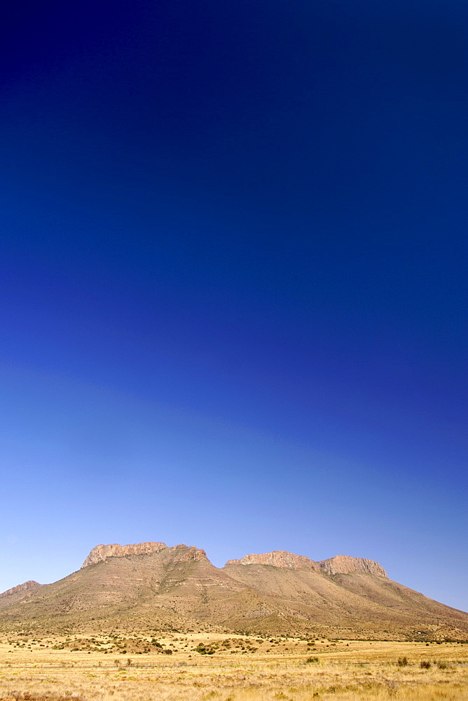 Mountain scenery along the N9 highway between Graaf Reinet and Middelburg in the Karoo region of South Africa's Eastern Cape Province.