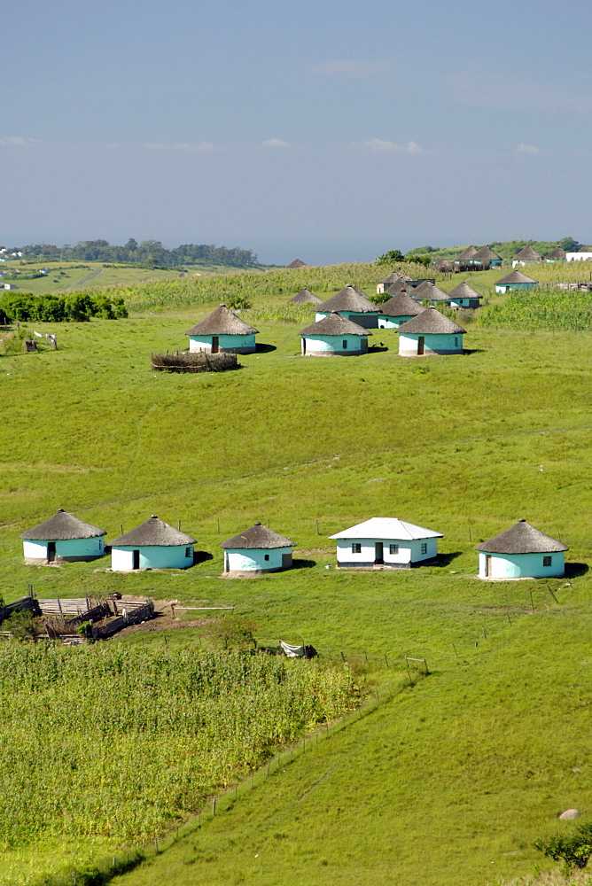 View of the landscape in the Eastern Cape Province of South Africa. This is an area along the Coffee Bay road in a region formerly known as the Transkei.