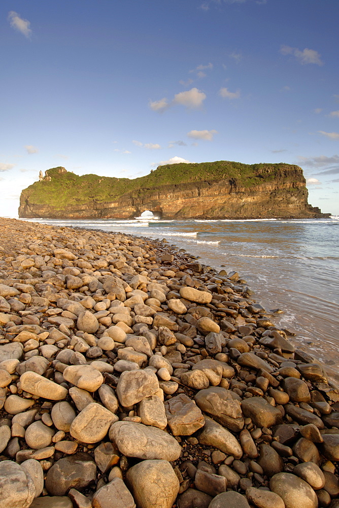 The geological coastal formation known as 'Hole in the Wall' on the wild coast in a region of South Africa's Eastern Cape Province formerly known as the Transkei.