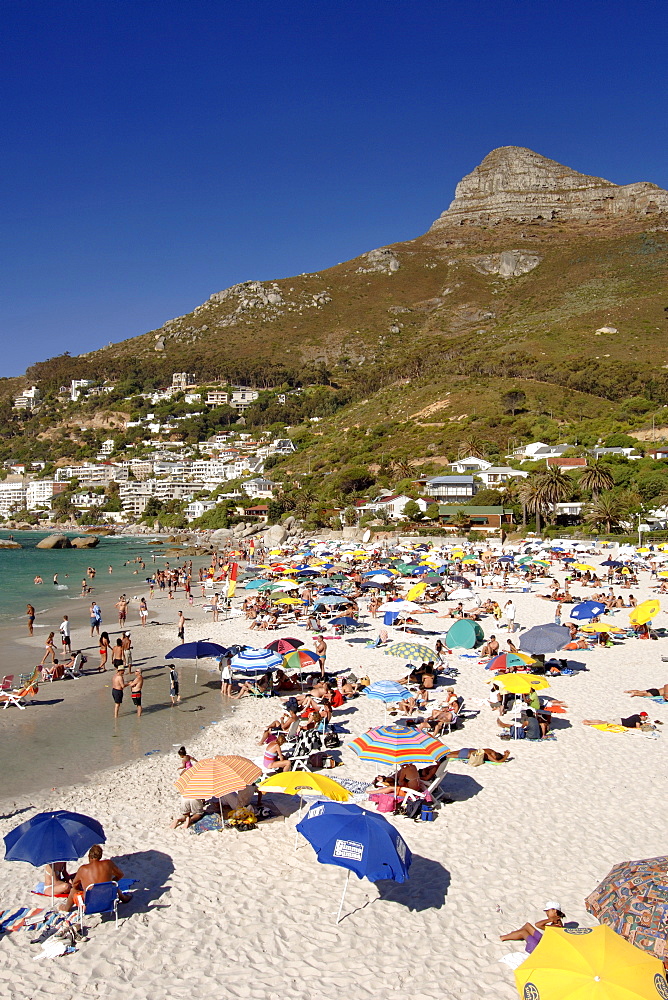 Clifton fourth beach on Cape Town's Atlantic seaboard.