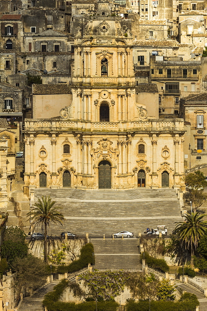 Duomo San Giorgio in Modica, a town famed for Sicilian Baroque architecture, UNESCO World Heritage Site, Modica, Ragusa Province, Sicily, Italy, Mediterranean, Europe