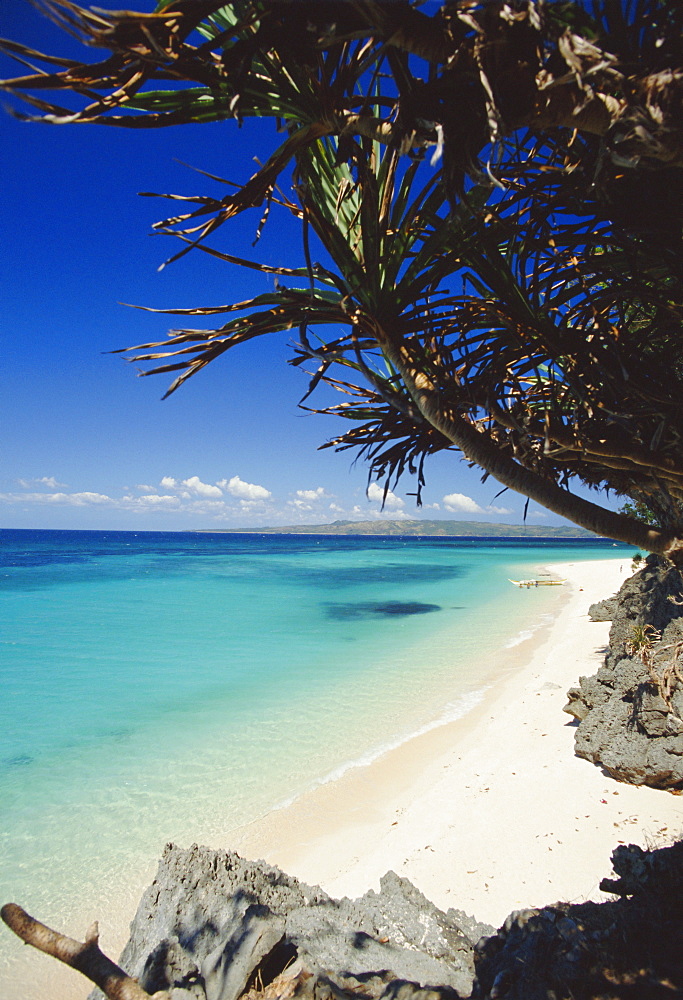 Beach on the north coast of the island of Boracay off the coast of Panay, Philippines, Asia