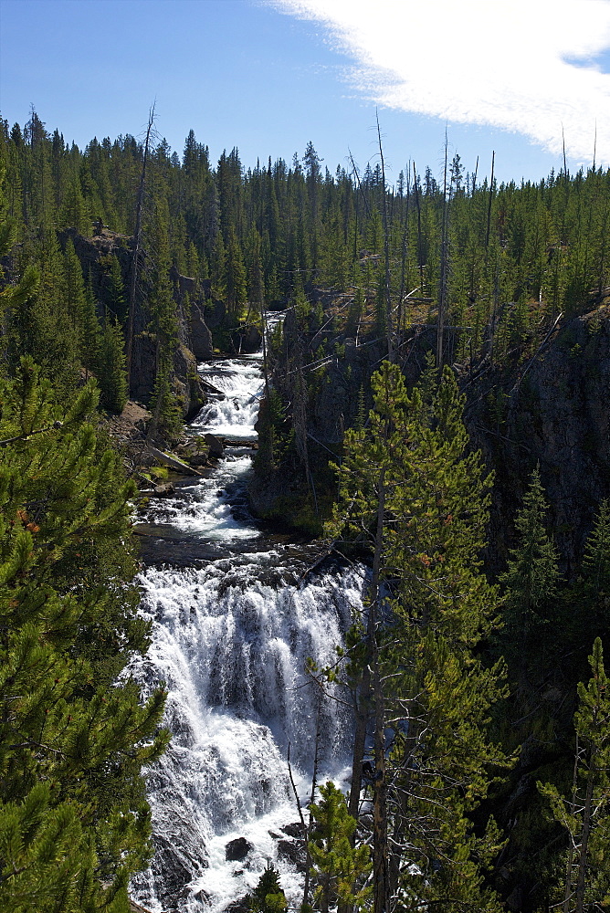 Kepler Cascades, Yellowstone National Park, UNESCO World Heritage Site, Wyoming, United States of America, North America 