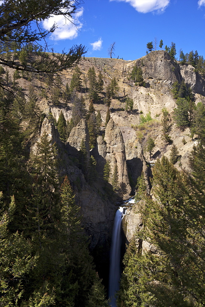 Tower Falls, Yellowstone National Park, UNESCO World Heritage Site, Wyoming, United States of America, North America 