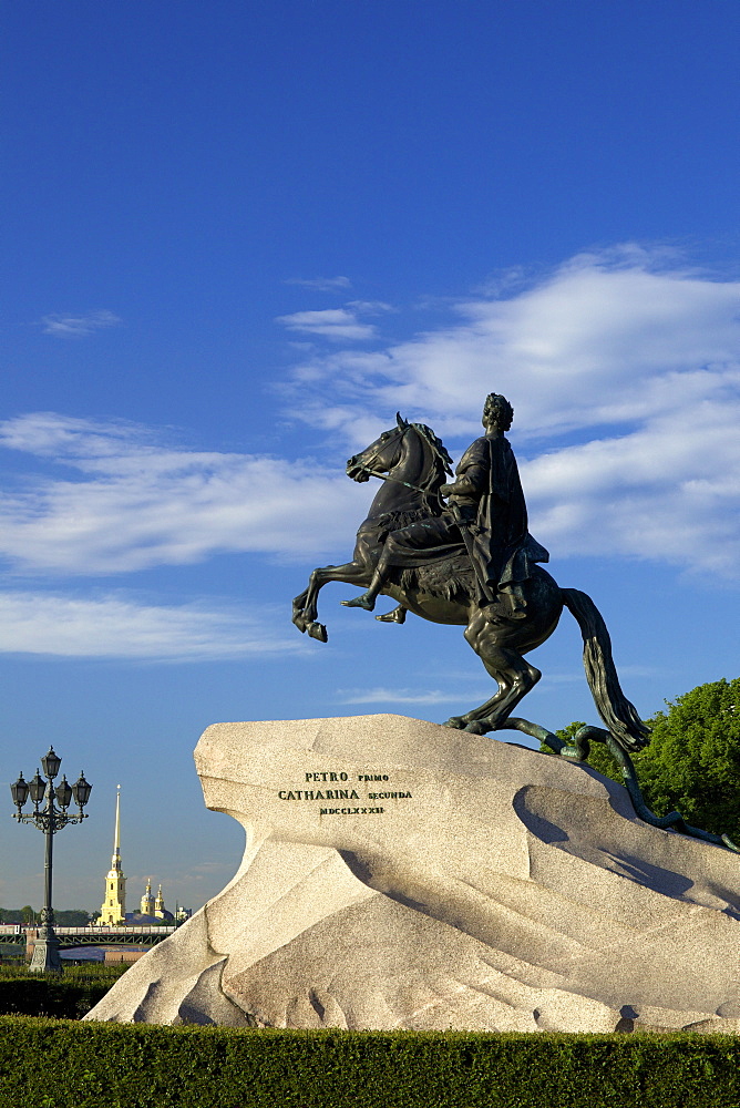 Statue of Peter the Great, Bronze Horseman, St. Petersburg, Russia, Europe 