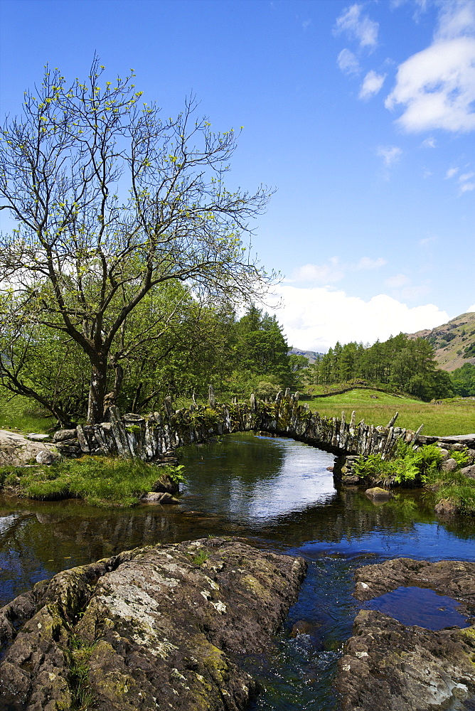 Slater's Bridge, Little Langdale, Lake District National Park, Cumbria, England, United Kingdom, Europe