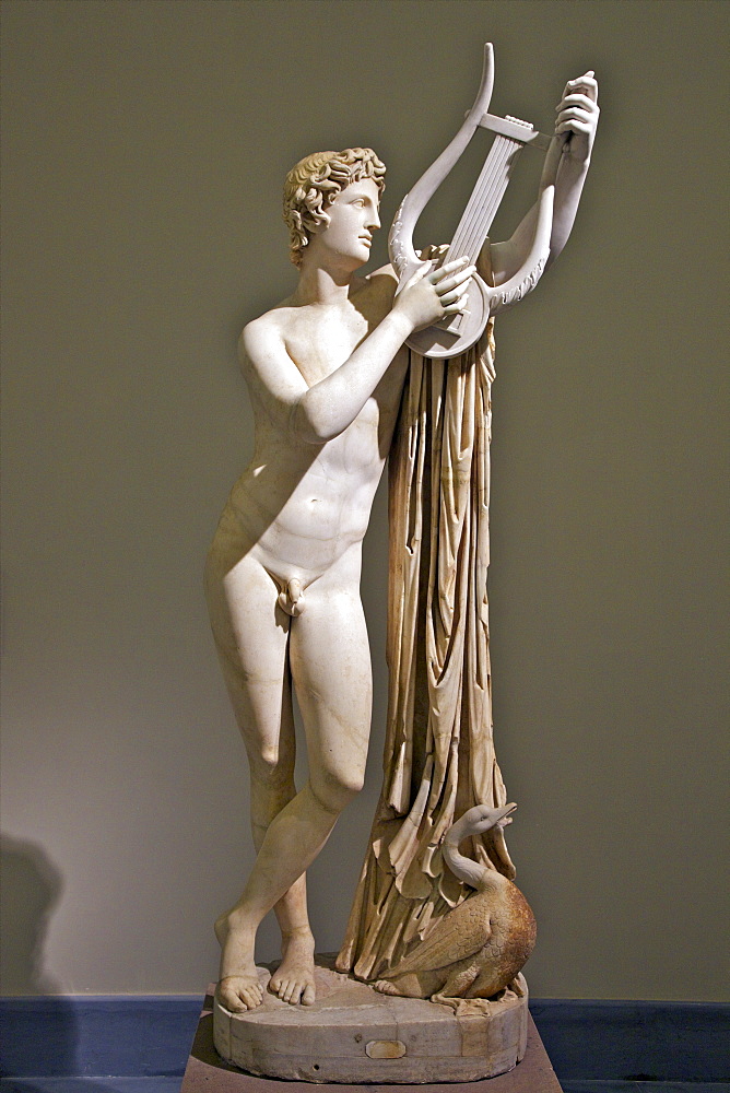 Marble sculpture of Pothos, 2nd century AD, National Archaeological  Museum, Naples, Campania, Italy, Europe