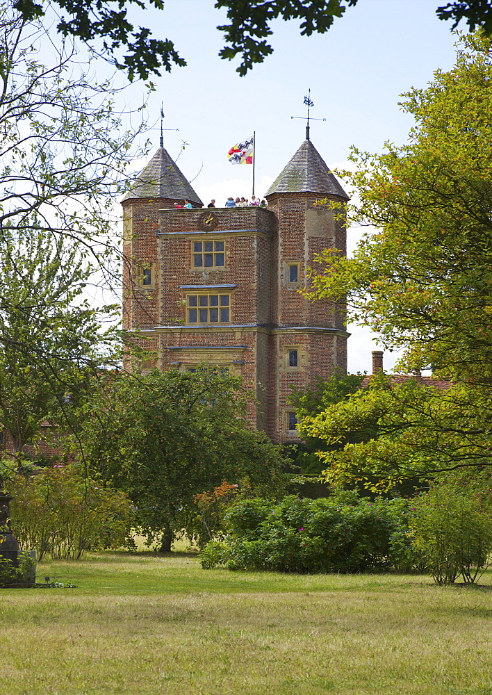 Elizabethan Tower at Sissinghurst Castle, Sissinghurst, Kent, England, United Kingdom, Europe