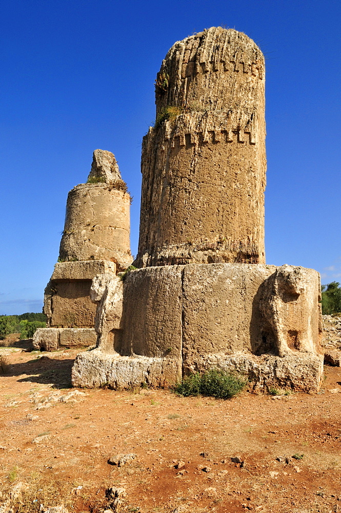 Phoenician tomb tower at the archeological site of Amrit near Tartus, Tartous, Syria, Middle East, West Asia