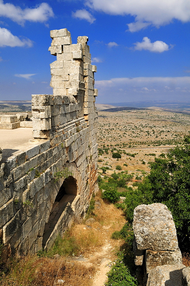 Ruin of Saint Simeon Monastery, Qala'at Samaan, Qalaat Seman archeological site, Dead Cities, Syria, Middle East, West Asia